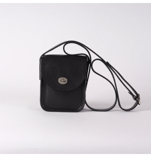 Kate Sheridan Black Half Lock Bag