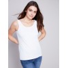 Reversible Bamboo Cami - White