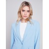 Blazer with Ruched Back - Sky