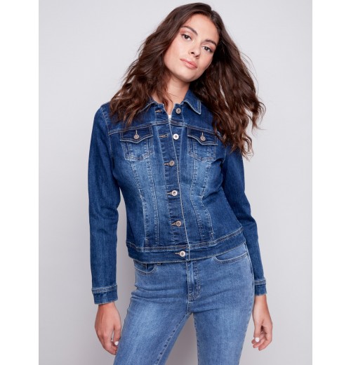 Stretch Denim Jacket - Indigo