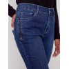 Jeans with Zipper Pocket Detail - Indigo