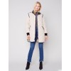 Long Quilted Puffer Jacket - Almond