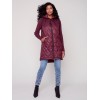 Long Quilted Puffer Vest with Hood - Port