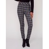 Plaid Pull-On Pants - Black & White