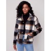 Reversible Plaid Jacket - Truffle