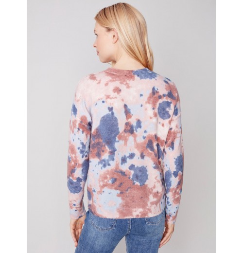 Reversible Printed Sweater - Powder