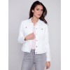 Stretch Denim Jacket - White