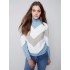 Sweater with Chevron Stripes - Snowflake