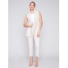 Tailored Blazer Vest - Beige